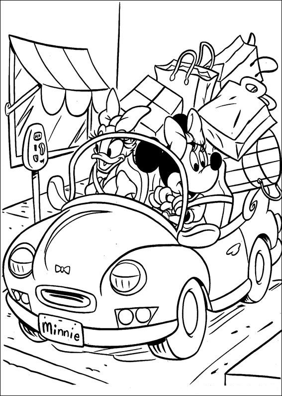 Plansa de colorat cu Minnie Mouse 32 26